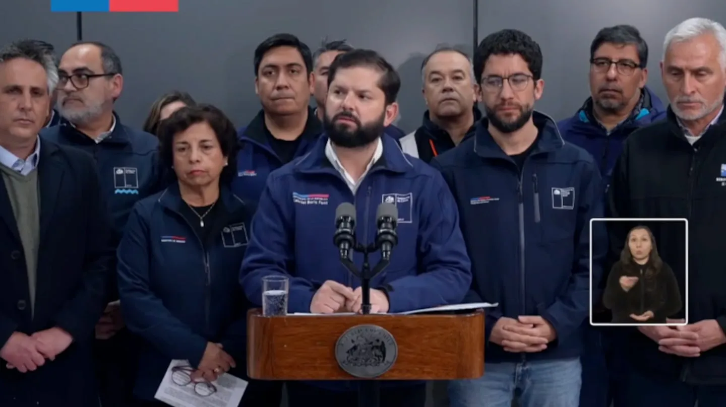 Presidente Gabriel Boric decretó duelo nacional de tres días tras la confirmación de la muerte de los seis mineros tras derrumbe