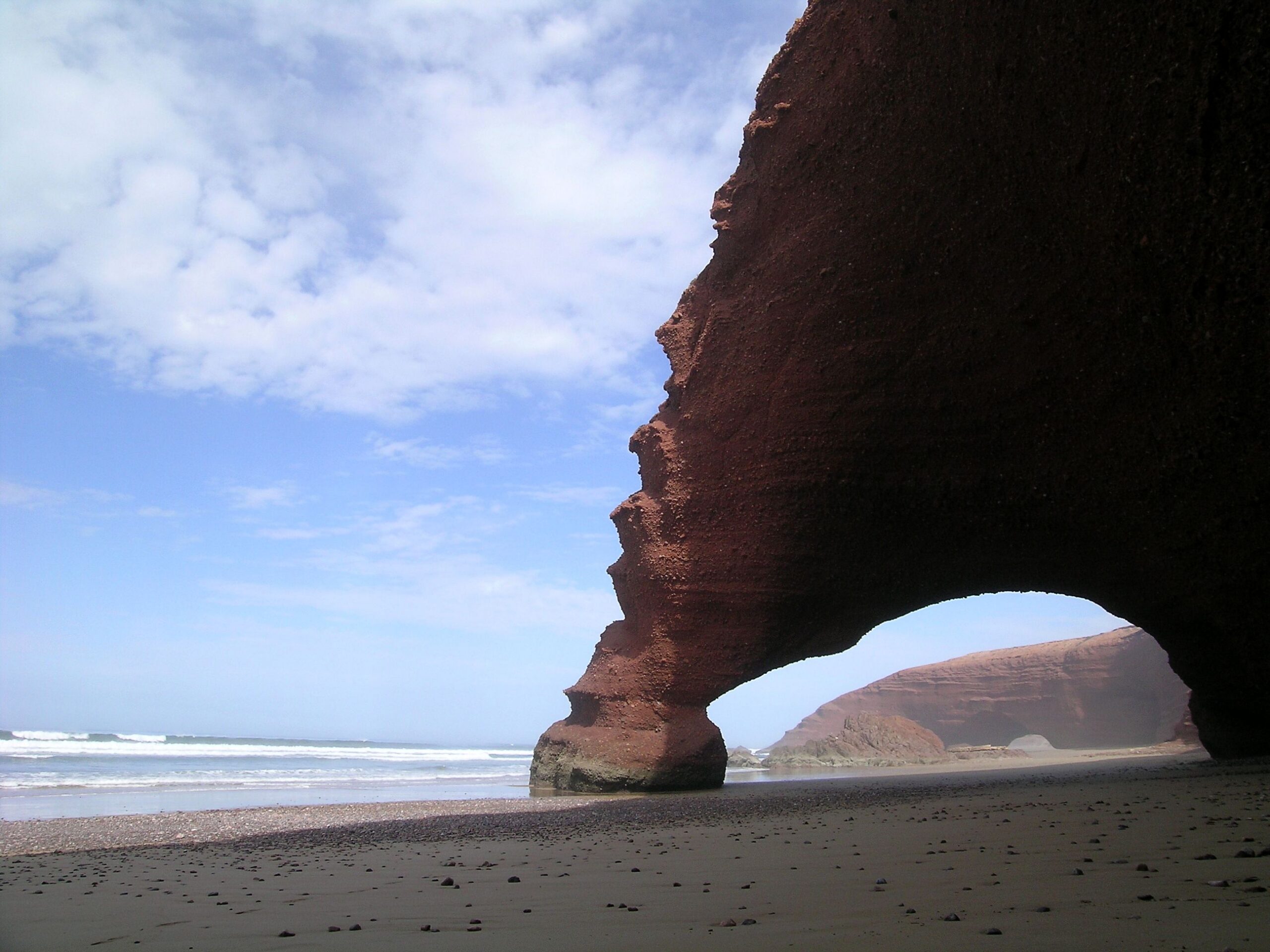 Paisaje de la costa atlántica del sur de Marruecos