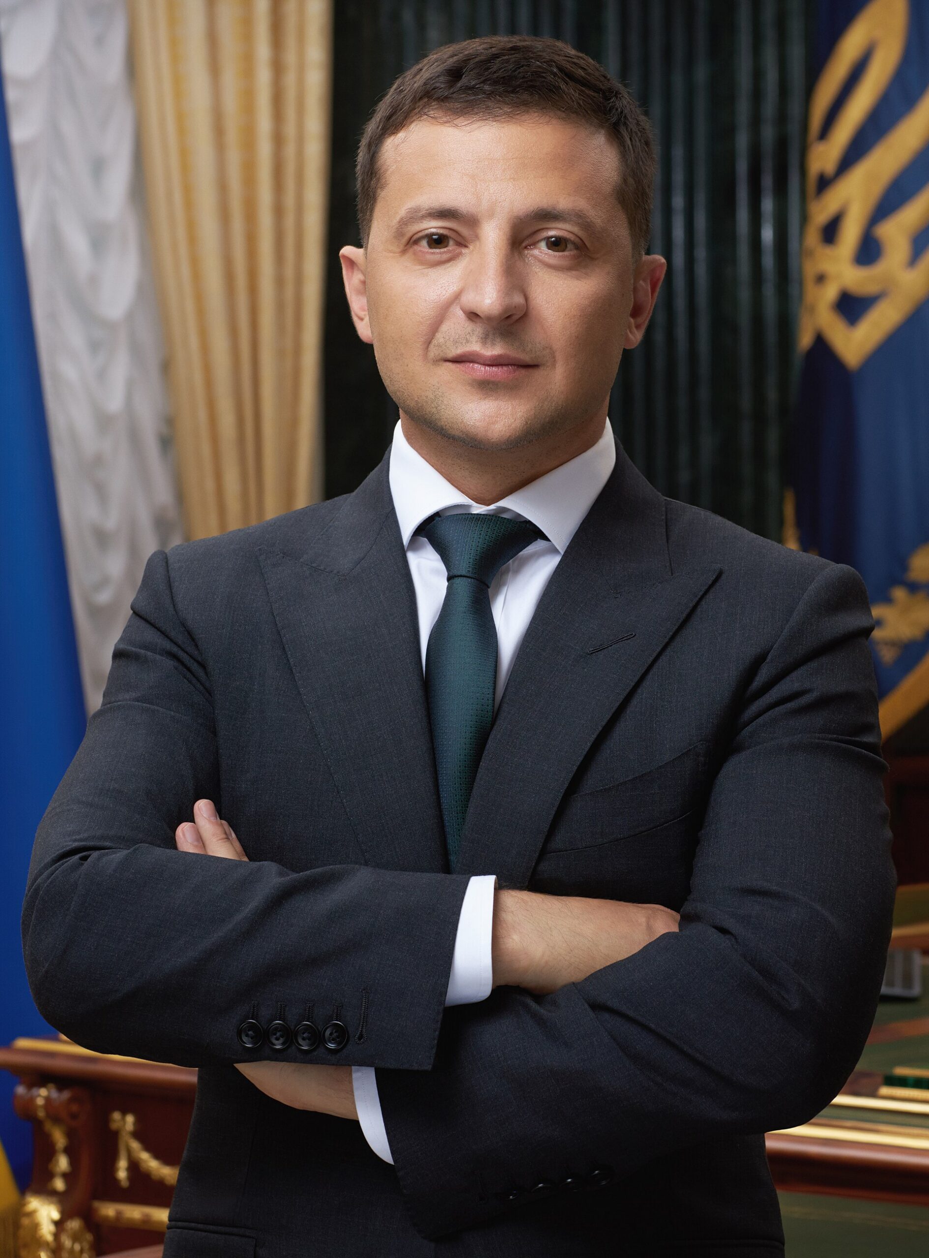 Official portrait of Volodymyr Zelenskyy .
